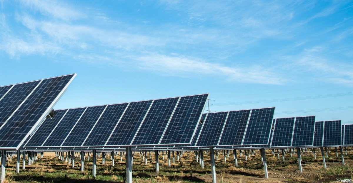 solar panel under blue sky