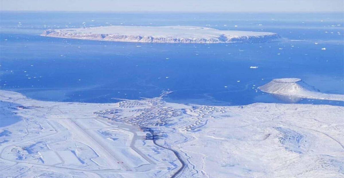 Aerial view of Thule AFB Greenland VIRIN 061108-F- -026
